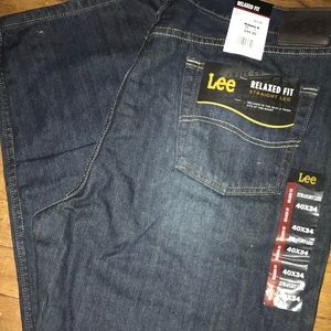 Mens Lee Relaxed Fit Straight Leg Jeans